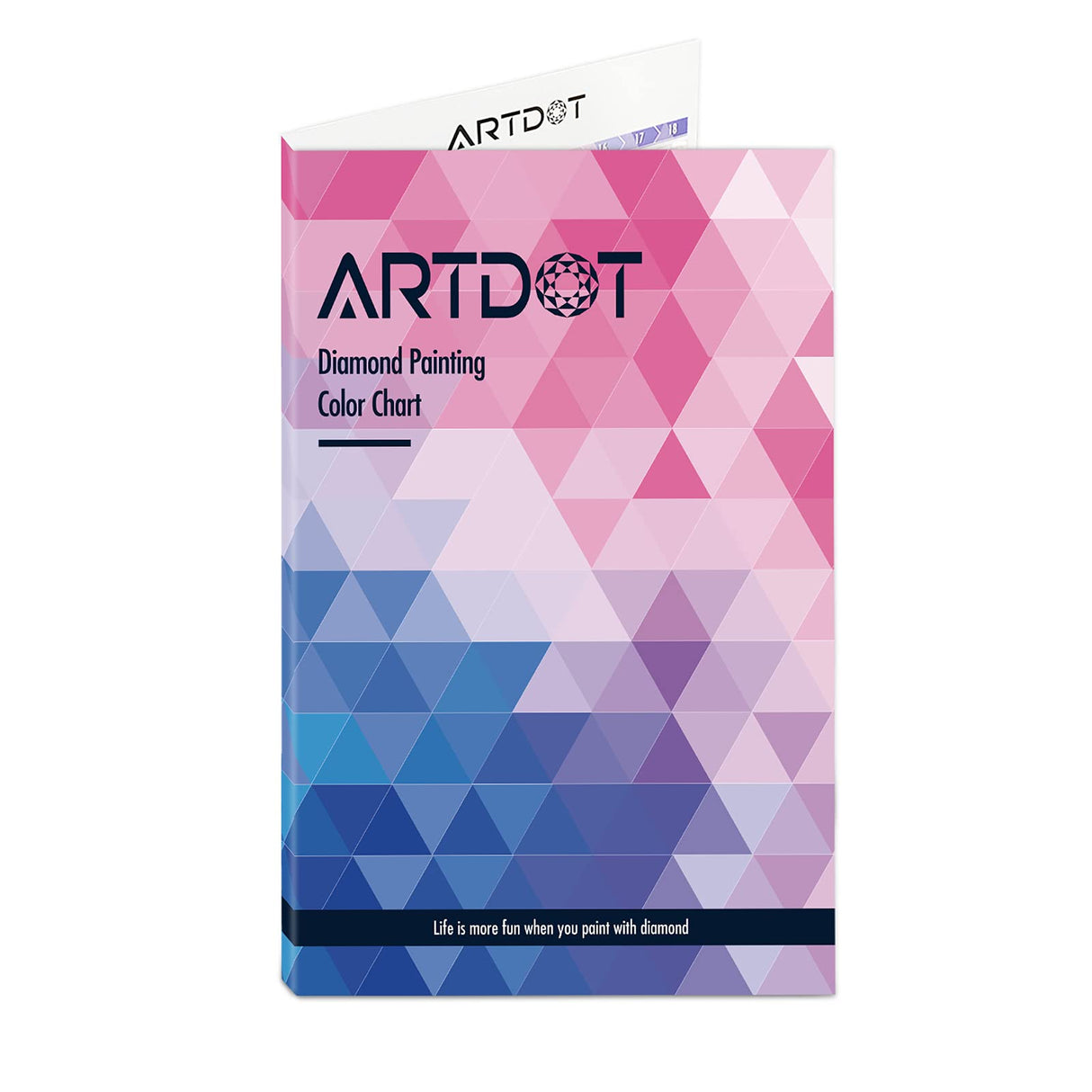ARTDOT Color Card for Diamond Painting Kits, 5D Diamond Art Reference Tools with Number Matching 445 Colors Diamond Painting Accessories ARTDOT