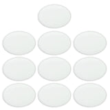 GREYWAWA 10 Pcs Sublimation Patches Blank Iron on Patches 8 Shapes Blank Leather Hat Patches for Hat Shirt Dress Sweater Jeans, 7.6cm/2.99in, Round 3 GREYWAWA