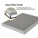 THEOCORATE King Box Spring and Cover Set, 5 Inch Low Profile Metal BoxSpring, Heavy Duty Structure, Mattress Foundation, Noise Free, Non-Slip, Easy Assembly THEOCORATE