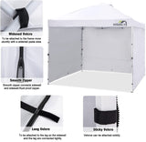 Hisinly Canopy Sidewalls 10 * 10 ft, 3PCS Sunwalls with 210D Oxford Cloth, UV Protection and Waterproof, Suits Pop-up Tent/Instant Canopy/Commercial Canopy, White (Sidewall Only) Hisinly