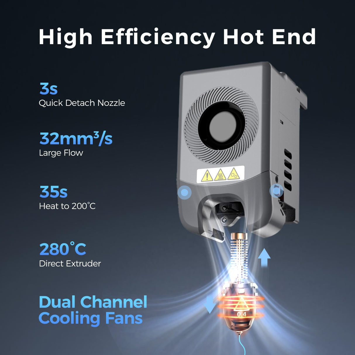 FLASHFORGE Adventurer 5M 3D Printer, 600mm/s Max High-Speed FDM 3D Printers with Auto Leveling, 280°C Direct Extruder with 3S Detachable Nozzle, Core XY All Metal Structure, Print Size 220x220x220mm FilaBees