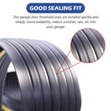 10Ft/3M Universal Garage Door Rubber Threshold Strip, Weatherproof Seal Strip DIY Weather Stripping Replacement, Not Include Adhesive/Sealant (Black) ToLanbbt