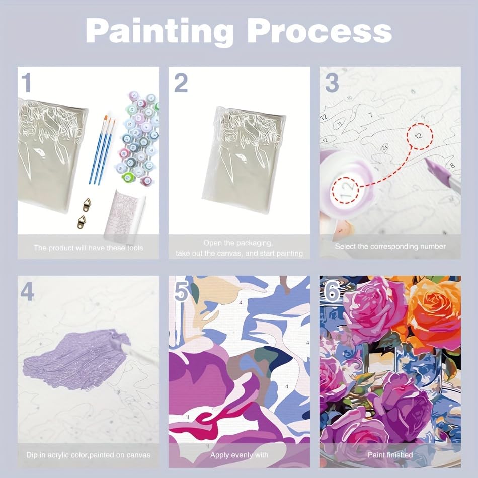 Water Lily Garden Paint by Numbers Kit for Adults - DIY Monet-Inspired Water Lilies Painting on Canvas 16x20 Inches, Acrylic Paint Set, Suitable for Beginners, for Home Decoration/Gifts TAOPAOLAB