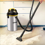 Stanley Wet/Dry Hanging Vacuum, 4.5 Gallon, 4 Horsepower, Stainless Steel Tank STANLEY