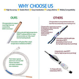 Upgrade 3D Printer NTC 100K 3950 Thermistor, HT-NTC100K Ender 3 Thermistor Sensor and 3D Printer Heater Cartridge Wire 12V40W Compatible for E3D V6 PT100 Ender 3, Ender 3 V2, Ender 5/PRO CR-10, SAPLUSREPRAP