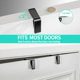 HapiRm Over The Door Organizer - Hanging Door Organizer with 4 Metal Large Capacity Baskets and Adjustable Coat Hook for Bathroom Bedroom Kitchen Pantry Closet Cabinet HapiRm