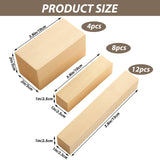 ABuff Basswood Carving Blocks 24 PCS Wood Blocks for Carving, Basswood for Wood Carving Wood, Unfinished Wood Blocks for Beginner or Expert Carvers and Whittling ABuff