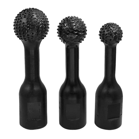 3 Pieces Sphere Rotary Burr Spherical Grinding Head Rotary File Wear Resistance Ball File Carbon Steel for Angle Grinder Polishing MagiDeal