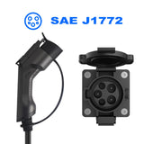 Morec J1772 Extension Cable, 40Amp 20ft EV Extension Cord for EV Charging Stations Morec