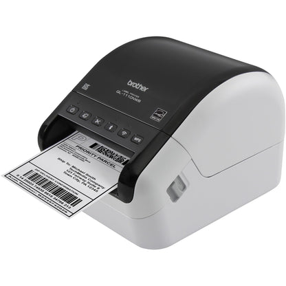 Brother QL-1110NWB Wide Format, Postage and Barcode Professional Thermal Monochrome Label Printer with Wireless Connectivity