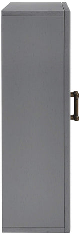 Crosley Furniture Tara Wall Mounted Bathroom Storage Medicine Cabinet with Shelves, Vintage Gray Crosley Furniture