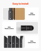 VEVOR 12 x 10 ft Outdoor Pergola, Arched Top Metal Pergola, Retractable Pergola with Sun Shade Canopy, Large Patio Shelter Pavilion, Heavy Duty Garden Pergola for Deck Backyard Porch Poolside VEVOR