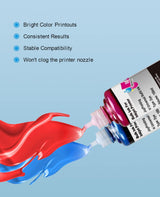 JoyPrinting Ink Refill Kit for HP Printer Cartridges HP 67 60 61 62 63 65 950 951 952 962 920 901 902 932 933 934 940 Refillable Ink Cartridges CISS System (5 x 100ml, Black, Cyan, Magenta, Yellow) JoyPrinting