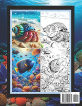 Ocean Life The Informational Coloring Book (Informational Coloring Books) WoodArtSupply