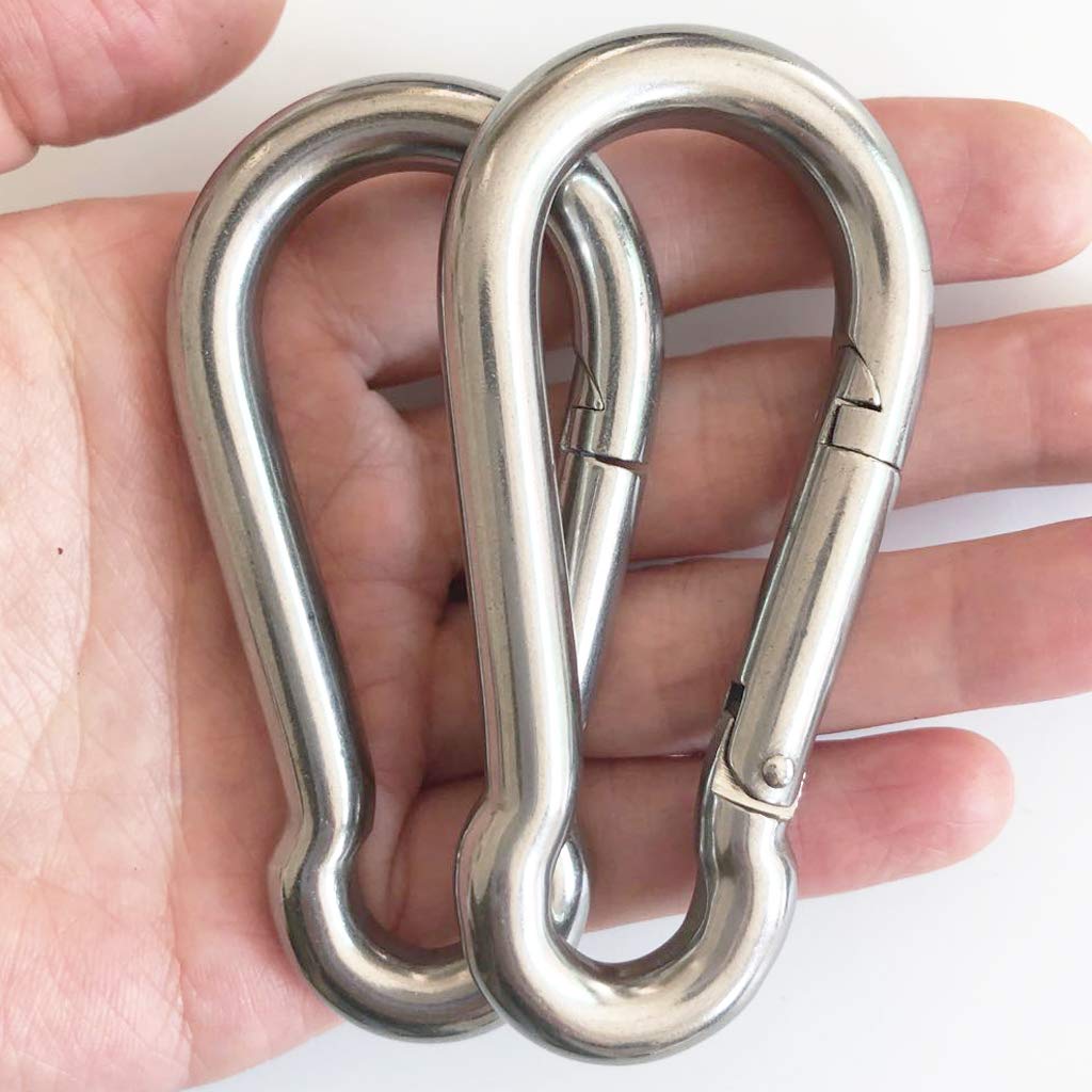 AIVOOF Hammock Hanging Kit, Heavy Duty Swing Hangers Eye Hooks for Hanging Swing Stainless Steel Hammock Hook Carabiner Set 800LB Capacity Swing Hardware for Yoga Hammock Swing Chair Indoor Outdoor AIVOOF