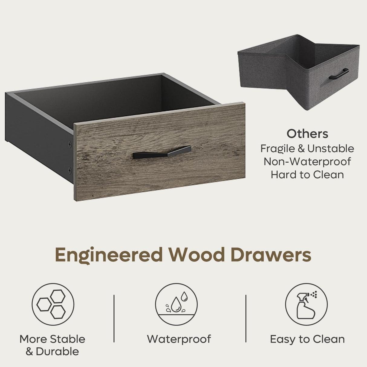 Bestier L Shaped Desk with 4 Drawers, 63" x 47" Executive Desk with Open Storage & Monitor Stand, Corner Desk with 2 File Drawers & Modesty Panel for Home Office, Gray Bestier