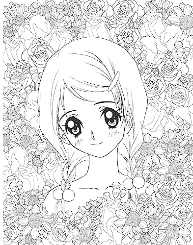 The Manga Artist's Coloring Book: Girls!: Fun Female Characters to Color