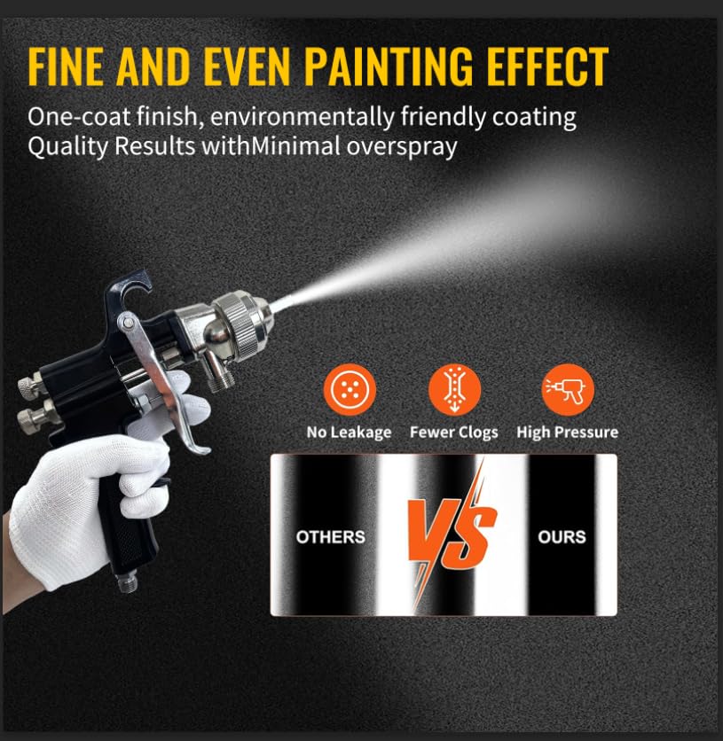 Spray Paint Pressure Pot Tank,2L Paint Sprayer for House Painting,2mm Nozzle Pressure Pot Spray Gun,10FT Air & Fluid Hose,Air Pressure Paint Pressure Pot Architecture Construction Automotive,45PSI Max YESMRO