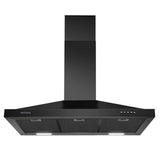 SNDOAS Black Range Hood 36 inches,Stainless Steel Wall Mount Range Hood Black,Kitchen Hood Vent with Ducted/Ductless Convertible,Hood Vents for Kitchen,Ductless Range Hood,Vent Hood 36 inch SNDOAS