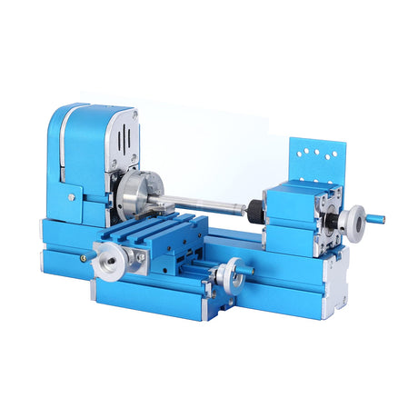 Universal Mini Metal Lathe Machine Motorized Metalworking DIY Tool Benchtop Woodworking for Hobby Science Education Modelmaking W10003M AC100V~240V (24W Lathe) Jianyana