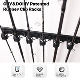 OJYDOIIIY Wall Mount Fishing Rod Holders,Vertical Fishing Pole Storage Rack for Garage OJYDOIIIY