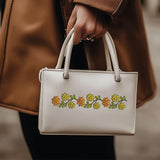 BENECREAT 4 Style 27Pcs Flower Border Water Soluble Hand Sewing Stabilizers, Long Rattan Flowers Tear Away Water Soluble Embroidery Patterns for Carves, Shirts, Coats, Bags, Towels BENECREAT