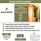 Sauna Shield Sauna Room Cleaner: Renews & Cleanses Sauna Rooms & Sauna Wood (1.32 Gallons) Sauna Shield