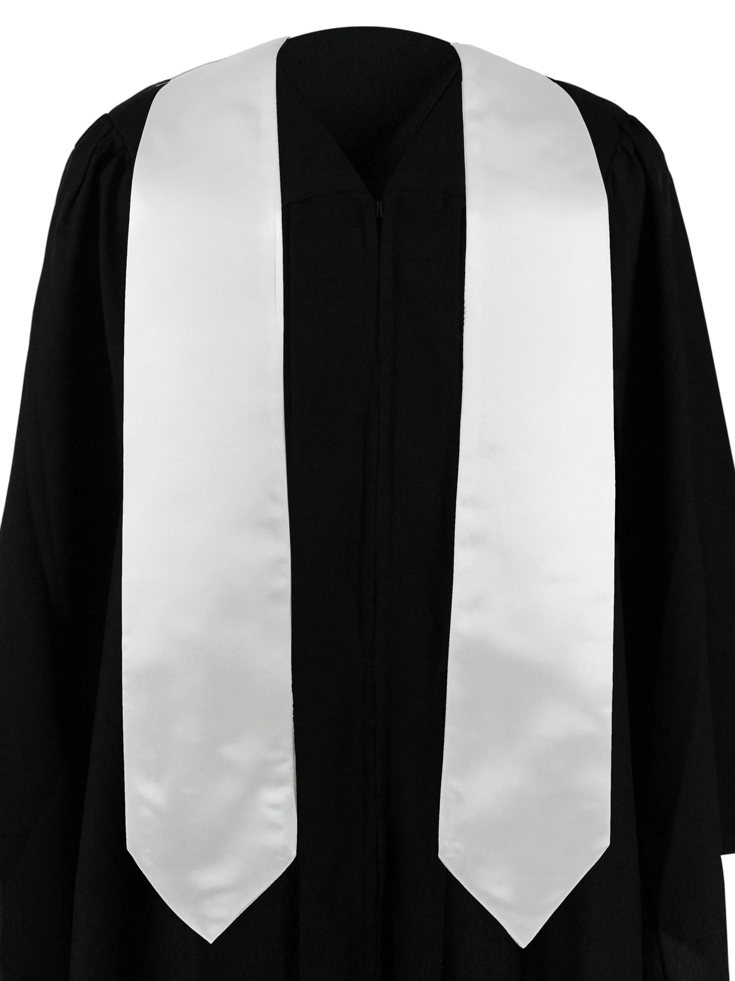 GraduatePro White Sublimation Blank Graduation Stole Sash 72 Inches Long