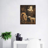 Fhuyiks Lion Lamb Paint by Numbers Kit for Adults, Modern Aesthetic Paint by Number on Canvas, Abstract Art Digital Oil Painting Kits Suitable for Home Wall Decoration Gift 16"x 20" Fhuyiks