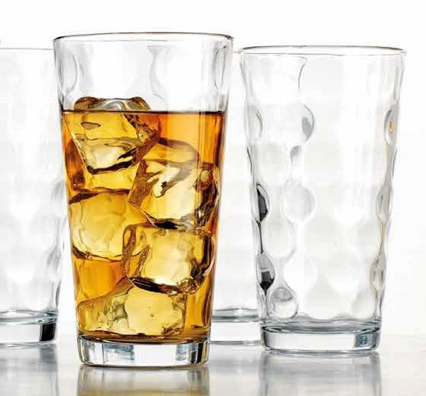 Highball Drinking Glasses Set of 10 Glass Cups by Home Essentials, 17 Oz. Glassware, for Water, Juice, Cocktails, Iced Tea