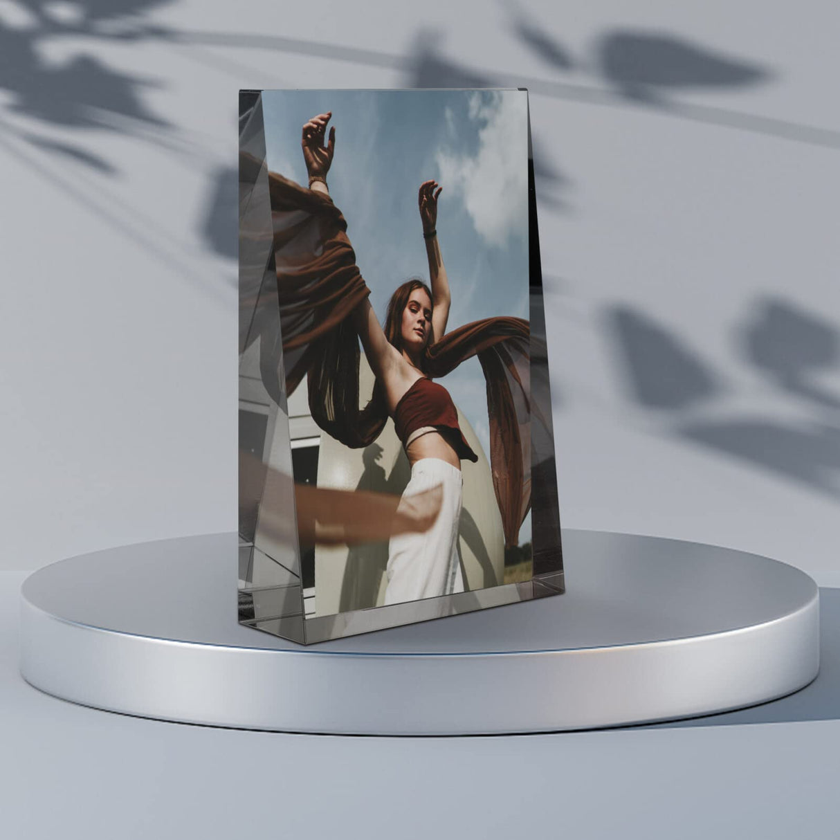 SEWACC Sublimation Blanks Crystal Tabletop Decor Crystal Diamond Photo Crystal Photo Diy Picture Decorative Photo for Wedding SEWACC