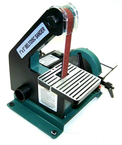 1" X 30" Belt Sander 5" Disc Sander 3450 RPM Top Bench Table Sanding Polishing - WoodArtSupply