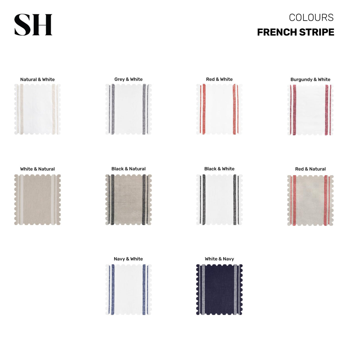 Solino Home Linen Table Runner 90 Inches Long - French Stripe, 100% Pure Linen Black and Natural Farmhouse Table Runner 14 x 90 Inch Ideal for Dining, Fall, Autumn, Thanksgiving, Holiday Solino Home