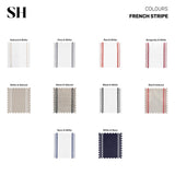 Solino Home Linen Table Runner 90 Inches Long - French Stripe, 100% Pure Linen Black and Natural Farmhouse Table Runner 14 x 90 Inch Ideal for Dining, Fall, Autumn, Thanksgiving, Holiday Solino Home