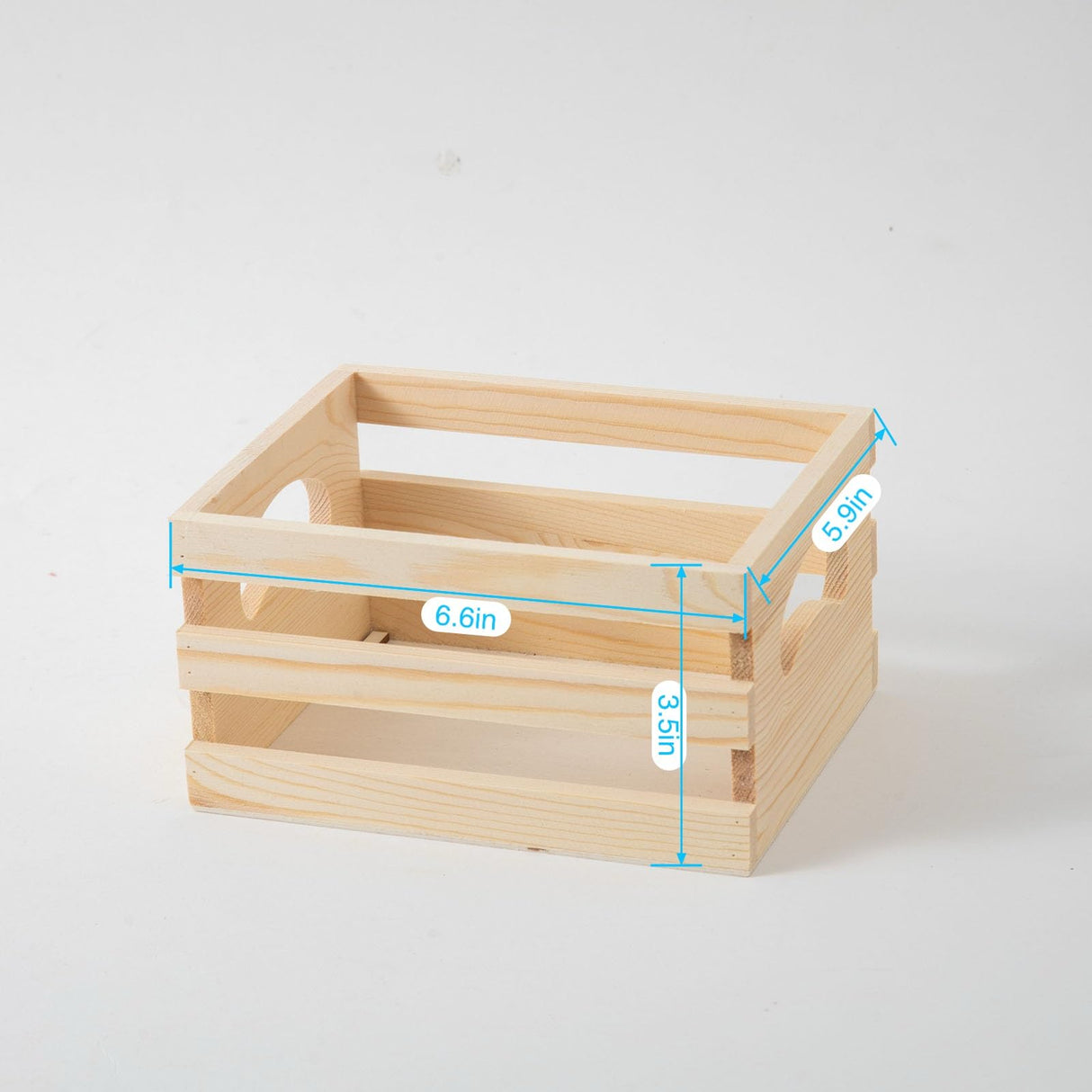 Xhqsulsclac Set of 3 Rustic Wooden Nesting Crates with Handles, Decorative Wood Crates, Crate Box Wooden Storage Box for Kitchen, Office, Bedroom, Closet, Rustic Country Decor Xhqsulsclac