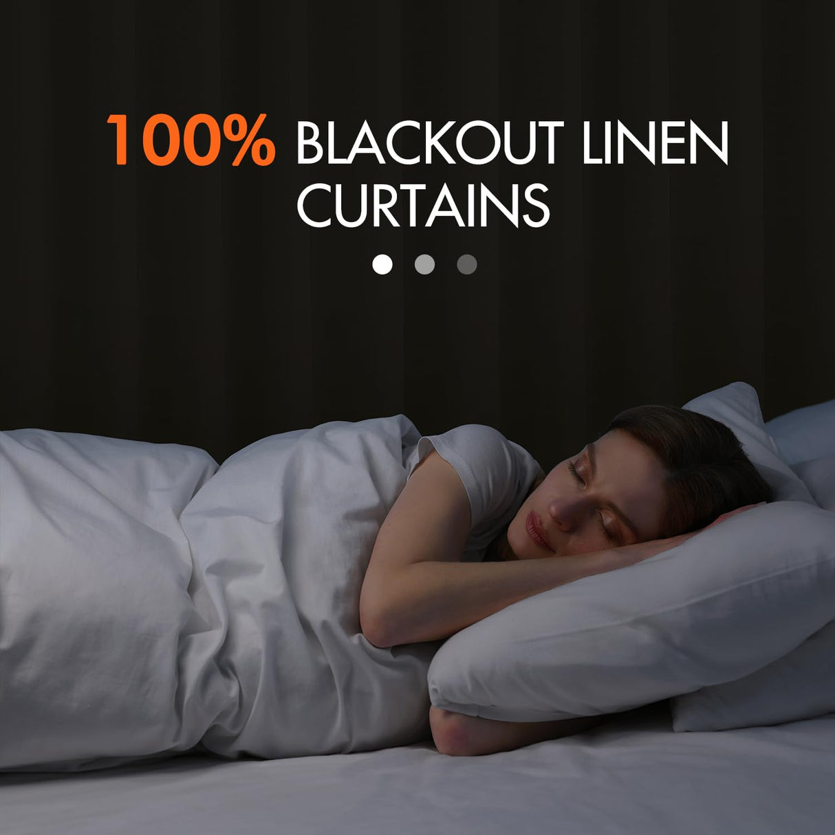 MIULEE 100% Blackout Curtains 108 Inch Long 2 Panels Set for Bedroom, Thick Luxury Faux Linen Black Out Curtain Room Darkening Back Tab Pleat Window Textured Drapes with Hooks for Living Room, Beige MIULEE