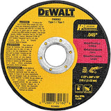 DEWALT Cutting Wheel, General Purpose Metal Cutting, 4-1/2-Inch, 5-Pack (DW8062B5) DEWALT