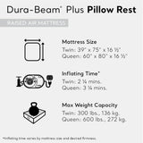 INTEX Raised Airbed Mattress with Built-in Pump, Dura-Beam Plus Pillow, Twin - Portable Inflatable Luxury Blow-Up Bed for Adults, Camping, Guests INTEX