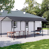 COSIEST 10x20ft Heavy Duty Carport, Anti-Snow/Rust Steel Frame & Roof Car Canopy for SUV Truck RV Parking, All-Weather Outdoor Storage Building Car Ports Shed for Home, Commercial, Farm COSIEST