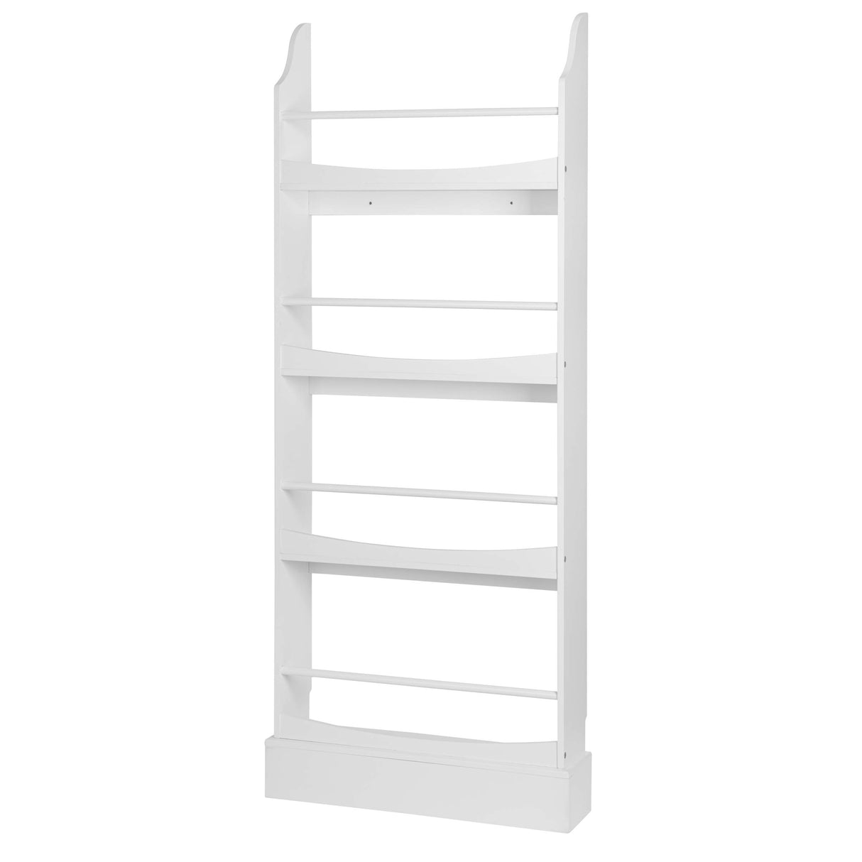 UTEX Kids Bookshelf,4 Tiers Children's Bookcases and Storage, Kids Bookcase Rack Wall for Bedroom,Study Living Room,White UTEX