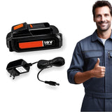 New!! Warrior 18V 1.5 Ah Lithium Battery with Charger - Power and Charge All Your Warrior 18V Lithium Tools with This Reliable Battery and Charger Generic