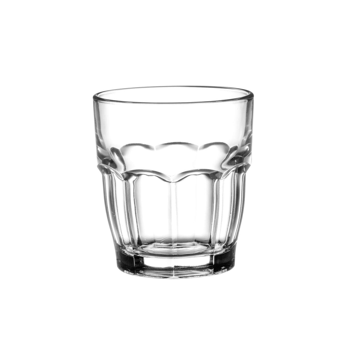 Bormioli Rocco Rock Bar Stackable Juice Glasses – Set Of 6 Dishwasher Safe Drinking Glasses For Soda, Milk, Coke, Beer, Spirits – 6.75oz Durable Tempered Glass Water Tumblers For Daily Use Bormioli Rocco
