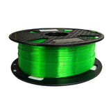 Translucent Green PETG Filament 1.75 mm 1KG 3D Printer Filament 2.2LBS Spool 3D Printing Materials Fit Most FDM Printer Easy to Print CC3D Grass Green Color CC3D