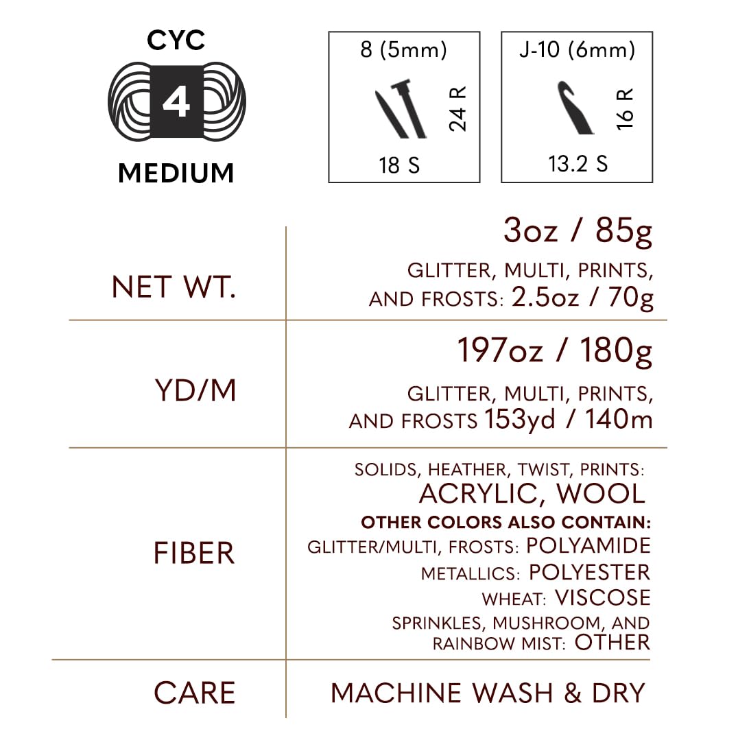 Lion Brand Yarn Wool-Ease Yarn, Worsted-Weight Yarn for Knitting and Crocheting, 1 Pack, Linen Lion Brand Yarn