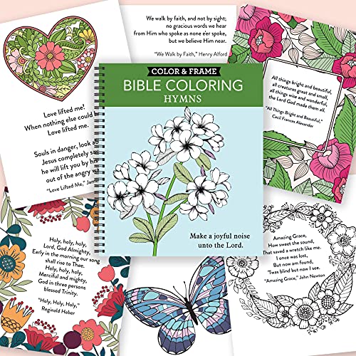 Color & Frame - Bible Coloring: Hymns (Adult Coloring Book) New Seasons