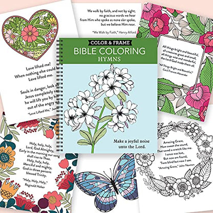 Color & Frame - Bible Coloring: Hymns (Adult Coloring Book)