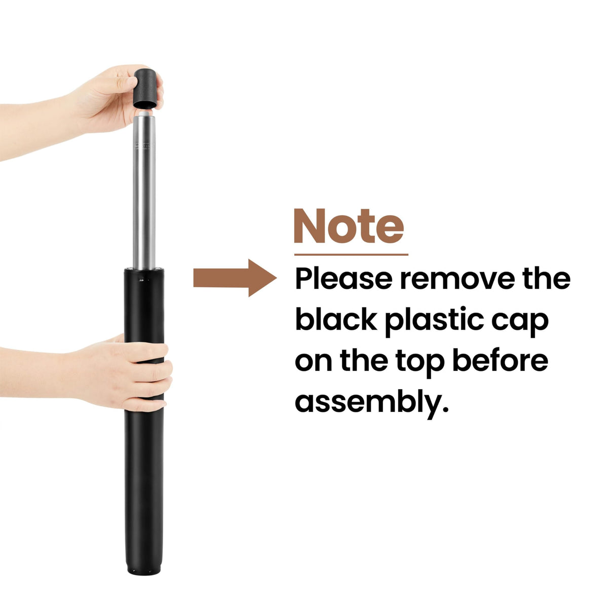 Yaheetech Adjustable Height 360° Swivel Round Bar Table in Full Black Yaheetech