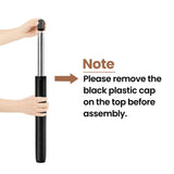 Yaheetech Adjustable Height 360° Swivel Round Bar Table in Full Black Yaheetech