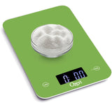 Ozeri Touch Professional Tempered Glass Digital Kitchen Scale, Lime Green Ozeri