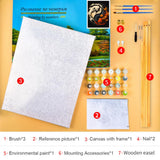 TUMOVO Paint by Numbers for Adults Beginner, Yin Yang Symbol with Koi Fish Paint by Numbers Paint by Number Kits DIY Painting Kits Paint by Numbers Framed, 16 x20 Inch, ZY03-PBN TUMOVO